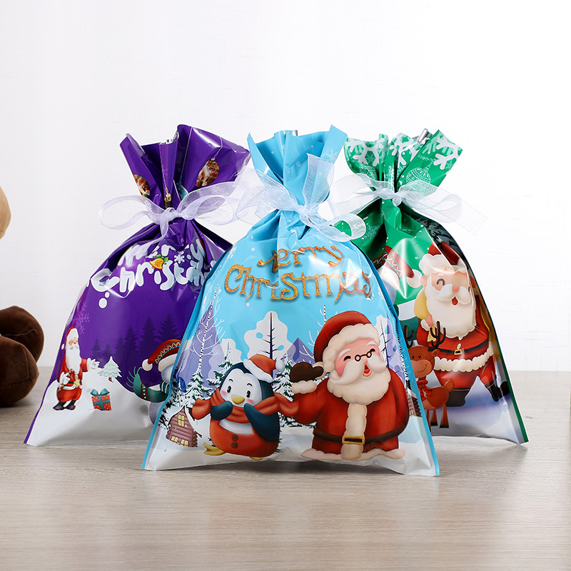 🎅Christmas Sales🎄Drawstring Christmas Gift Bags (Biodegradable)