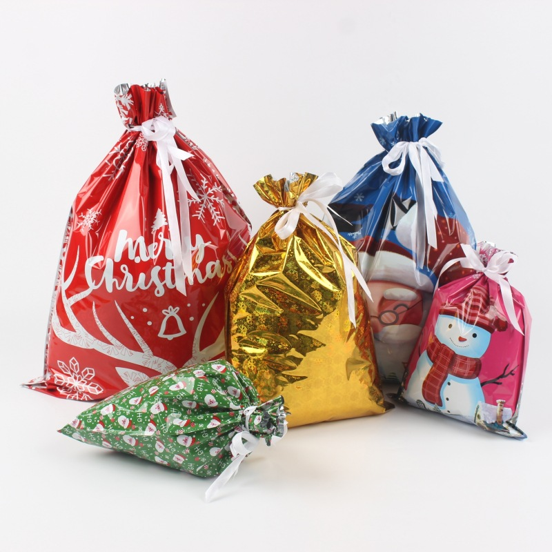 🎅Christmas Sales🎄Drawstring Christmas Gift Bags (Biodegradable)