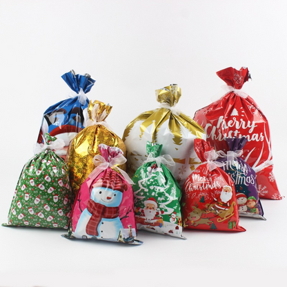🎅Christmas Sales🎄Drawstring Christmas Gift Bags (Biodegradable)