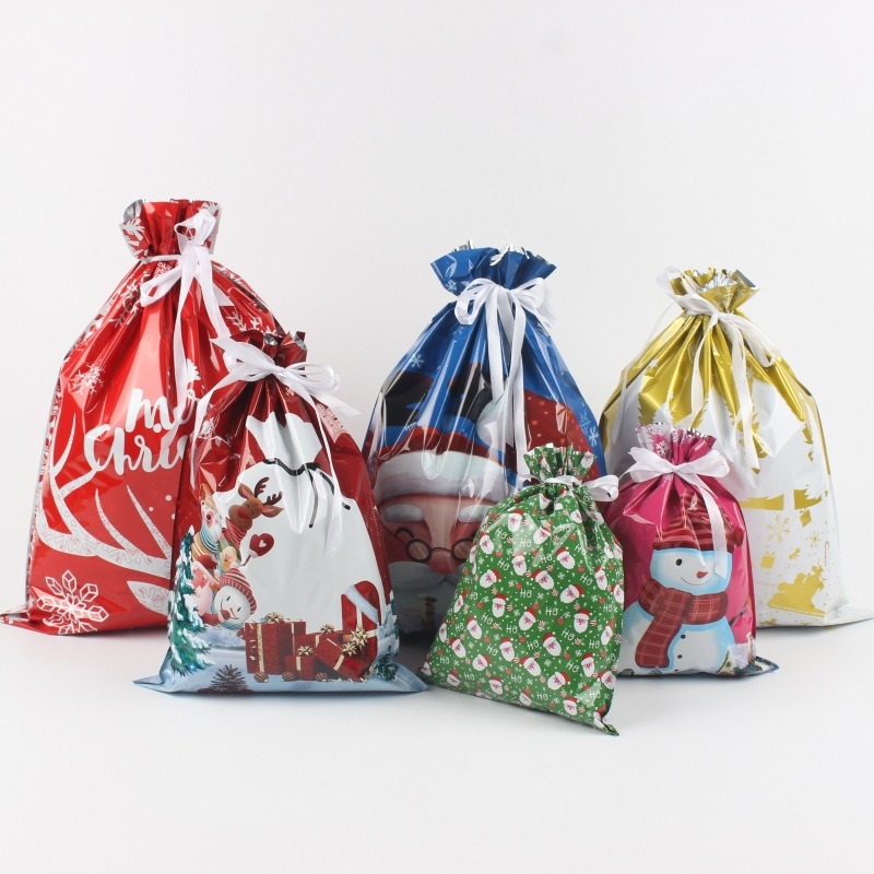 🎅Christmas Sales🎄Drawstring Christmas Gift Bags (Biodegradable)