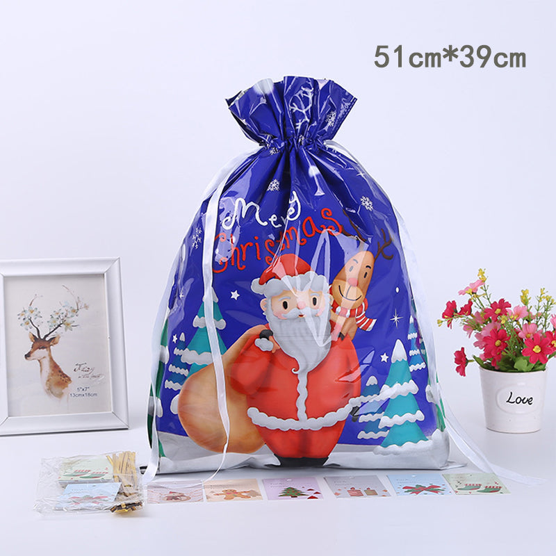 🎅Christmas Sales🎄Drawstring Christmas Gift Bags (Biodegradable)