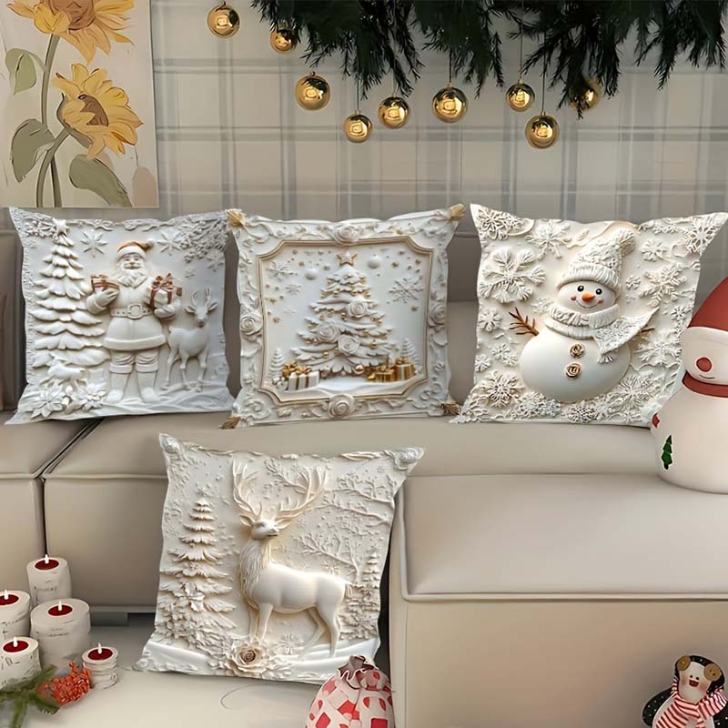 🎁⏰LAST DAY: ￡12.99 for 4PCS!!🎅🎄Christmas Themed Cushion Cover
