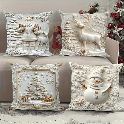 🎁⏰LAST DAY: ￡12.99 for 4PCS!!🎅🎄Christmas Themed Cushion Cover