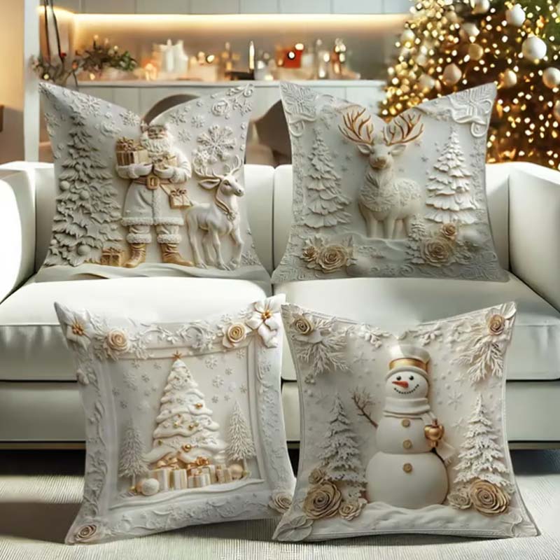 🎁⏰LAST DAY: ￡12.99 for 4PCS!!🎅🎄Christmas Themed Cushion Cover