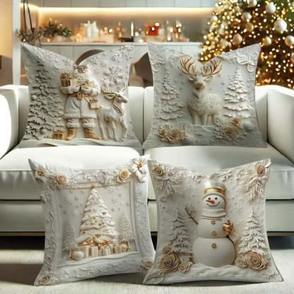 🎁⏰LAST DAY: ￡12.99 for 4PCS!!🎅🎄Christmas Themed Cushion Cover