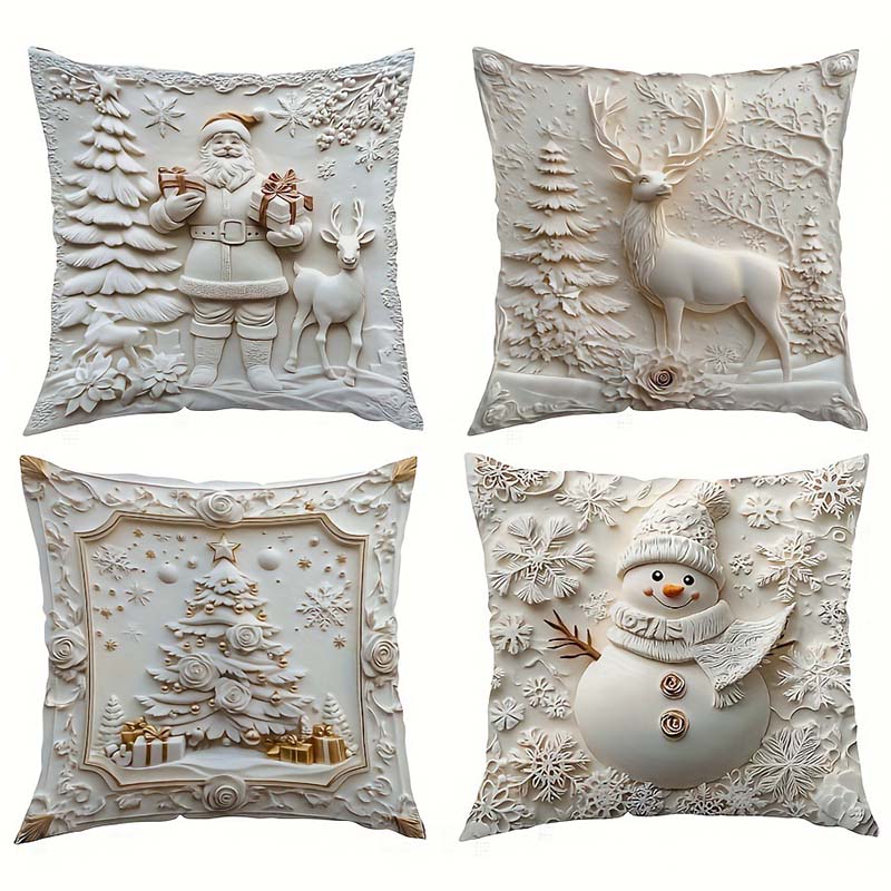 🎁⏰LAST DAY: ￡12.99 for 4PCS!!🎅🎄Christmas Themed Cushion Cover