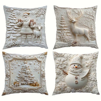 🎁⏰LAST DAY: ￡12.99 for 4PCS!!🎅🎄Christmas Themed Cushion Cover